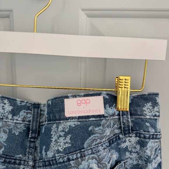 Gap × LoveShackFancy High Rise Floral ‘70s Flare Jeans - Picture 7 of 7